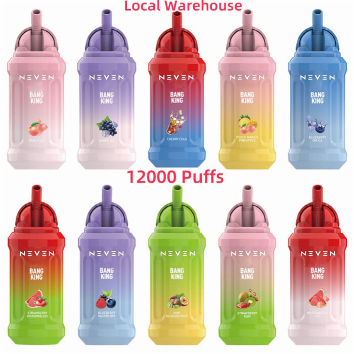 NEVEN puff 12000 15000 9000 15k 7k Puff 12k 10k 9k puffs bang king vape disposable local EU warehouse 23ml carts nozzle under lid 650mAh vapsolo vaper shisha vapes - Image 2
